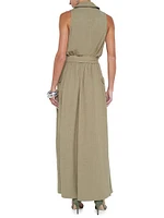 Mayer Military Maxi Wrap Dress