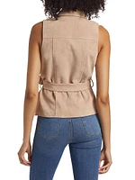 Arbor Suede Wrap Vest Top