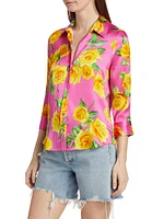 Dani Floral Silk Blouse