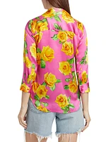 Dani Floral Silk Blouse