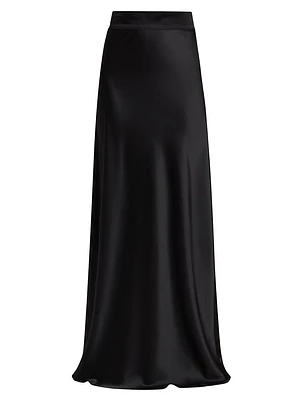 Ryker Silk Bias-Cut Skirt