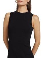 The High Neck Sleeveless Minidress