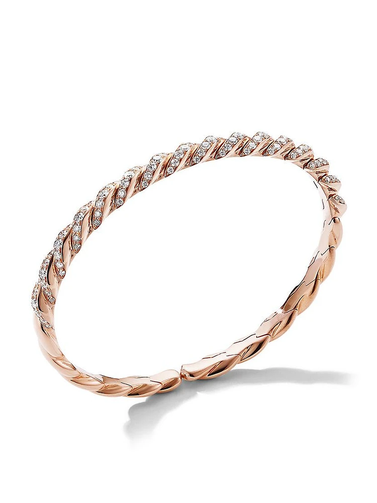 Pavéflex Bracelet 18K Rose Gold