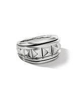 Pyramid Signet Ring Sterling Silver, 16MM