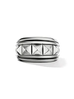 Pyramid Signet Ring Sterling Silver, 16MM