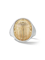 Petrvs Scarab Signet Ring Sterling Silver