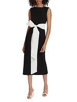 Ayla Sash Sleeveless Midi-Dress