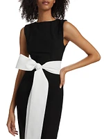 Ayla Sash Sleeveless Midi-Dress