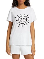 Smiling Sun Cotton T-Shirt