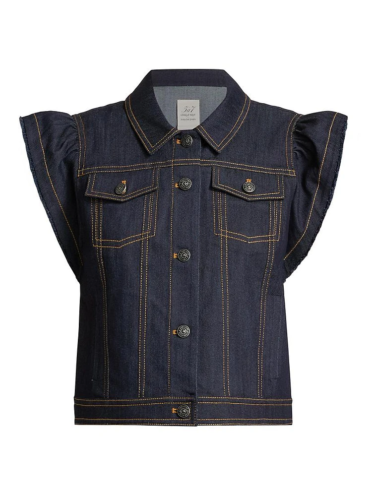 Adley Denim Vest Top