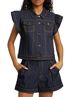 Adley Denim Vest Top