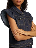 Adley Denim Vest Top