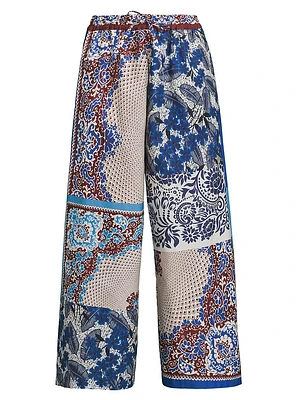 West Cotton Patchwork Trousers