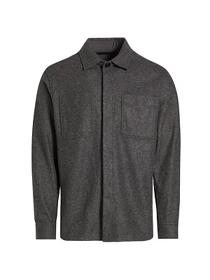 Cashmere Jersey Shirt Jacket