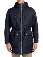 Hooded Wool Trench Coat