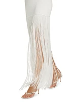 Ollie Fringe-Hem Dress