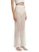 Brianna Open-Knit Maxi Skirt