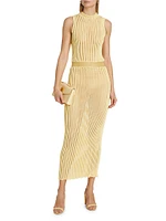 Soleil Rib-Knit Body-Con Dress