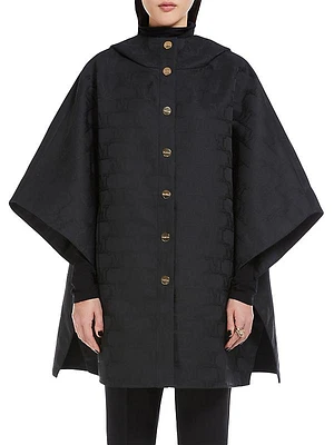 Aeroso Jacquard Hooded Cape