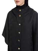 Aeroso Jacquard Hooded Cape