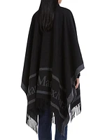 Hilde Fringe Wool Poncho