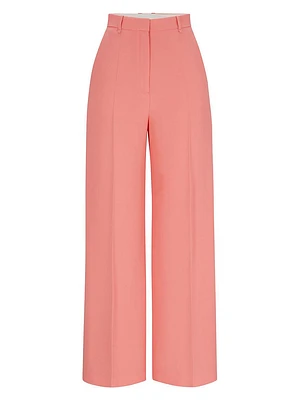 High-Waisted Relaxed-Fit Trousers