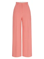 High-Waisted Relaxed-Fit Trousers