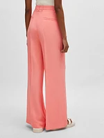 High-Waisted Relaxed-Fit Trousers