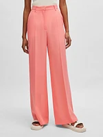 High-Waisted Relaxed-Fit Trousers