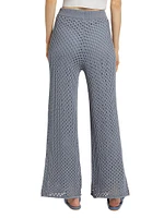 Nova Pointelle-Knit Flare Pants