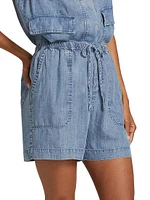 Angie Denim Drawstring Shorts