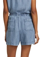 Angie Denim Drawstring Shorts