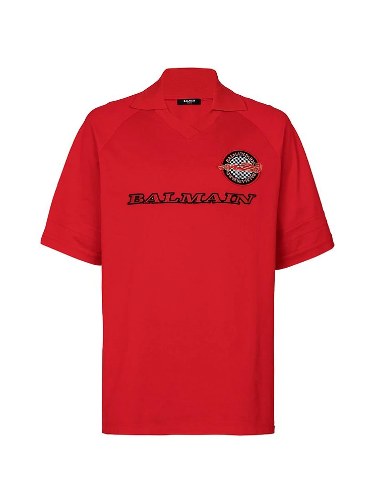 Balmain x Formula 1 Cotton Polo Shirt