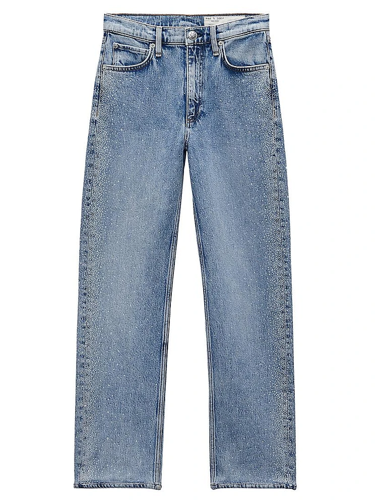 Harlow Jewel Mid-Rise Ankle Jeans