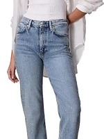 Harlow Jewel Mid-Rise Ankle Jeans