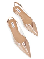 Leather Slingback Flats