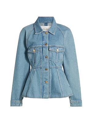 Peplum Denim Jacket