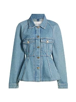 Peplum Denim Jacket