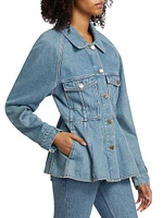 Peplum Denim Jacket