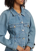 Peplum Denim Jacket