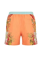 Floral Drawstring Swim Shorts