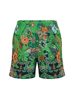 Floral Drawstring Swim Shorts