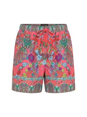 Floral Drawstring Swim Shorts