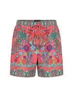 Floral Drawstring Swim Shorts