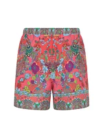 Floral Drawstring Swim Shorts