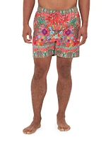 Floral Drawstring Swim Shorts