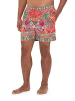 Floral Drawstring Swim Shorts