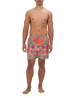 Floral Drawstring Swim Shorts