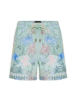 Floral Drawstring Swim Shorts