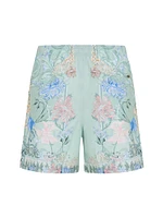 Floral Drawstring Swim Shorts